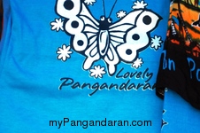 Para Penjual Baju Pantai Pangandaran