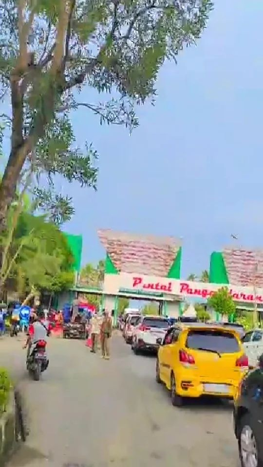 Kondisi terkini gerbang masuk Pangandaran 