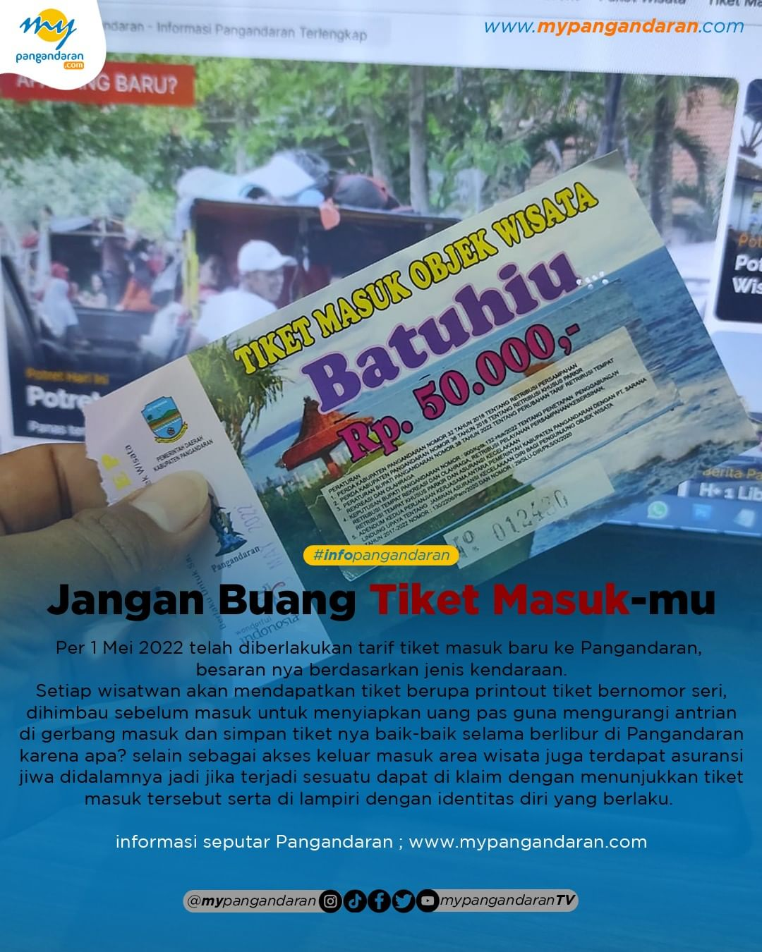Jangan Buang Tiket Masuk-mu
==
Per 1 