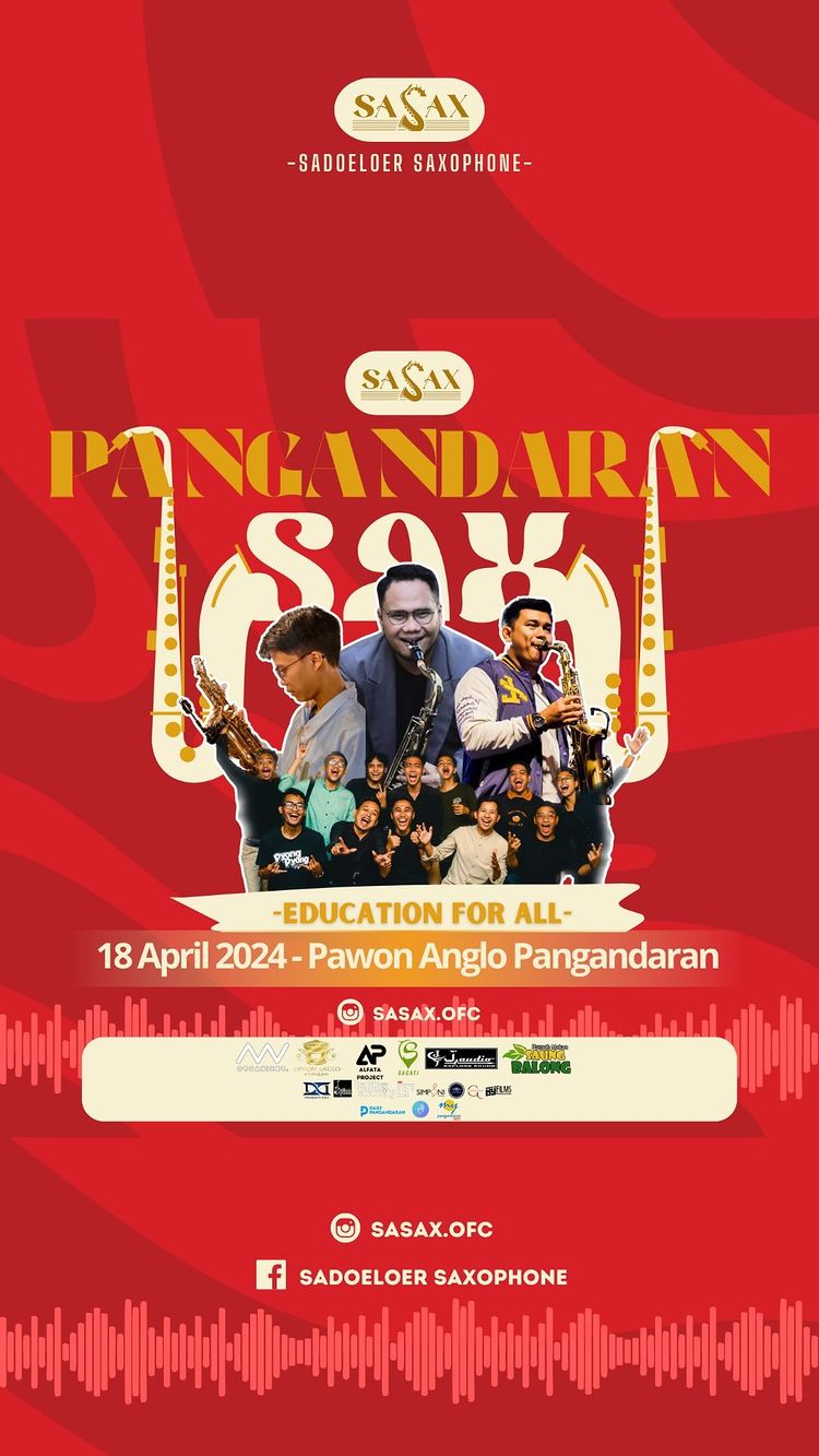 [COACHING CLINIC : PANGANDARAN SAX CLINIC]
.
Hello, Sadoeloer dimanapun berada!
.
Salam sehat           ...