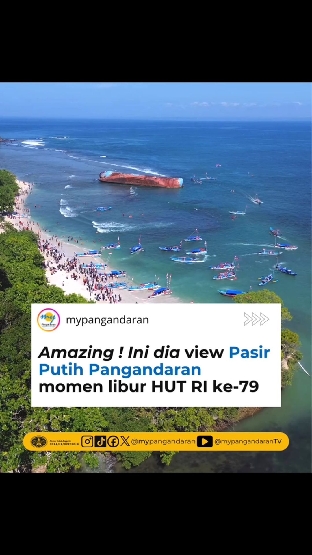 Pangandaran 18 Agustus 2024
Selamat Hari Kemerdekaan IndonesiaðŸ‡®ðŸ‡©
Laut Biru Dan Pasir           ...