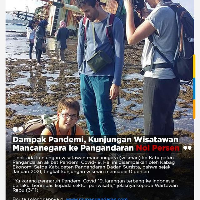 Dampak Pandemi, Kunjungan Wisatawan Mancanegara ke Pangandaran Nol Persen
==
Tidak ada kunjungan wisatawan mancanegara (wisman) ke Kabupaten Pangandaran akibat Pandemi Covid-19.

Hal ...