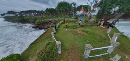 Panorama 360 Bukit Batu Hiu Pangandaran 