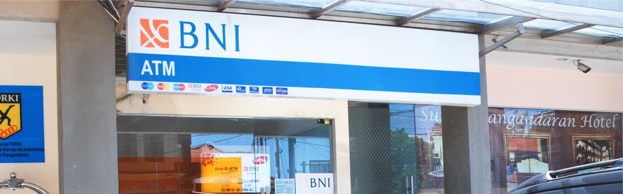 ATM BNI depan  Hotel Sun In Pangandaran