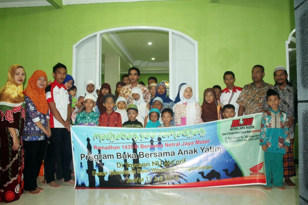 Buka Bersama Anak Yatim Netral Jaya Motor Pangandaran