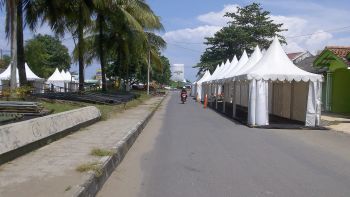 Mengintip Persiapan Acara Harley di Pangandaran