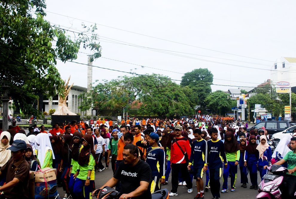 Jalan Sehat Bersama PGRI Pangandaran