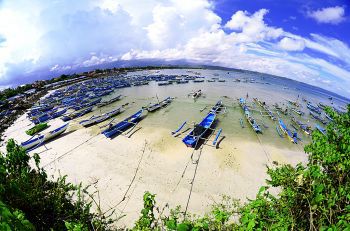 Pantai Timur Pangandaran Dalam Lensa Fisheye