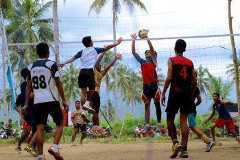 Pertandingan Voley Ball Jaya Surya