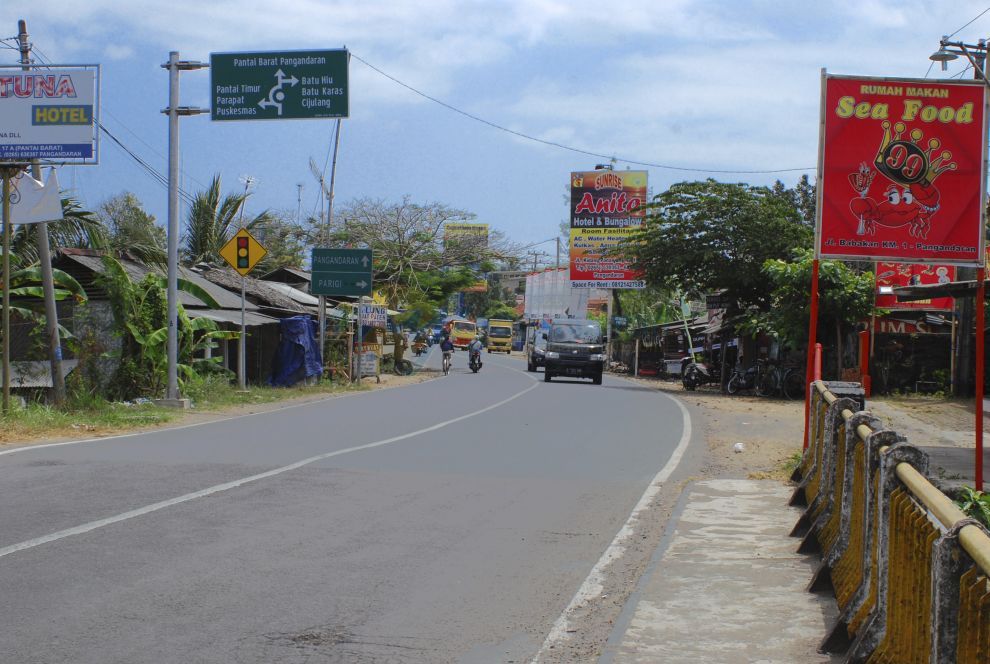 Rambu Lalu Lintas Terpasang di Sejumlah Titik di Pangandaran