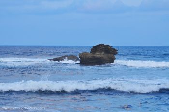 Sirip Ikan Hiu di Pantai Batu Hiu