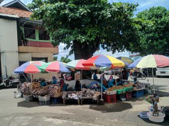 Ini Potret Pedagang di Blok Ketapang Pantai Timur Pangandaran