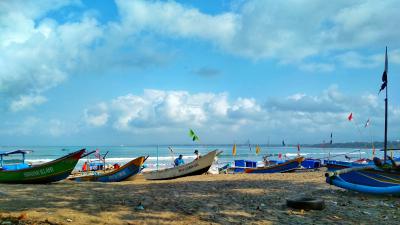 Potret Bersandarnya Perahu-Perahu Nelayan di Pangandaran