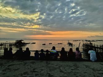 Potret Pantai Timur Pangandaran Hari Pertama Dibukanya Kembali Pangandaran 