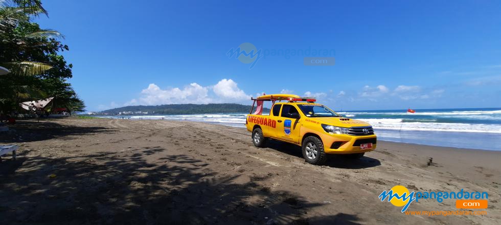 Potret Patroli Mobil Balawista Pangandaran