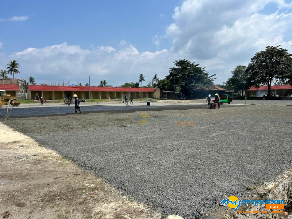 Potret Pembangunan Parkir Eks Pasar Wisata Pangandaran 