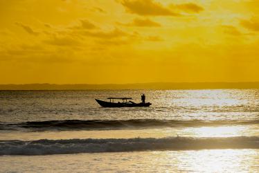 Senja Nan Indah di Pantai Barat Pangandaran